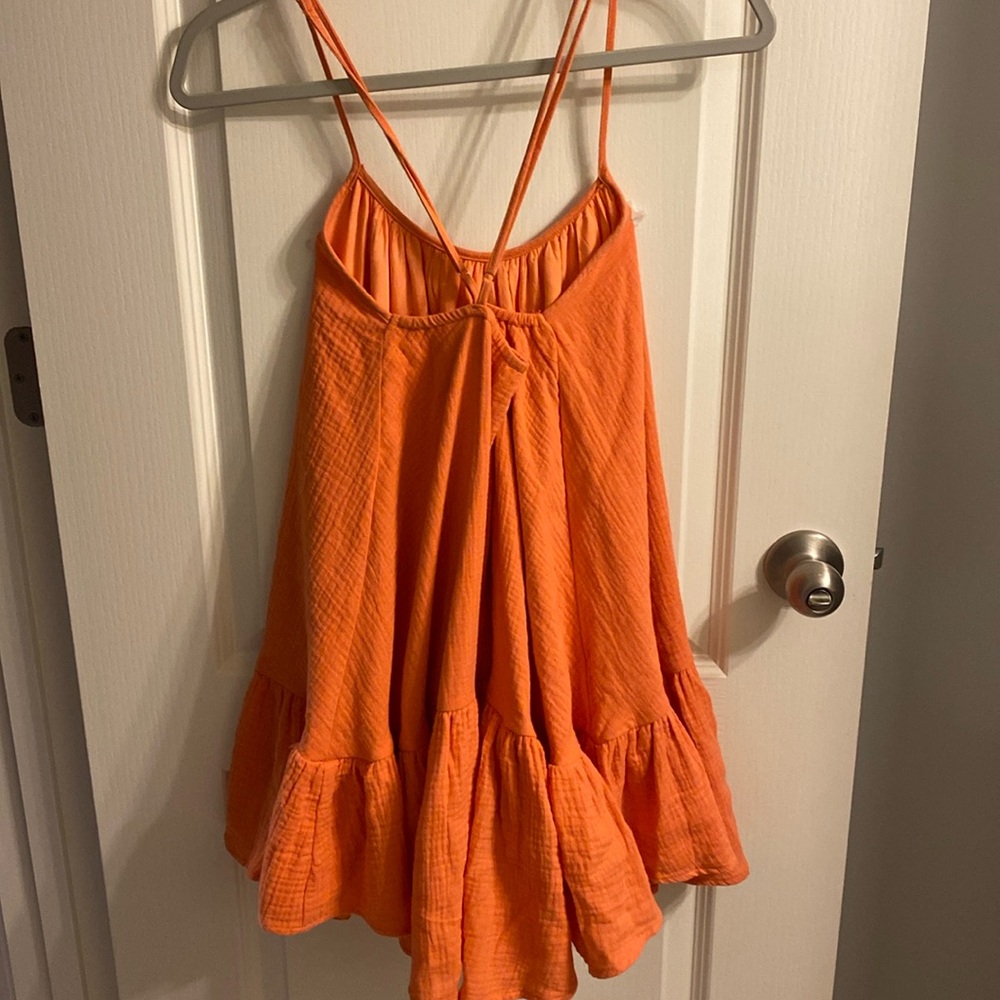Boutique, small, orange dress